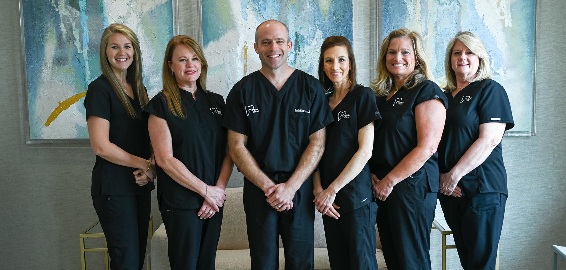 The Mosal Dental Care team outside their Ridgeland, Mississippi office